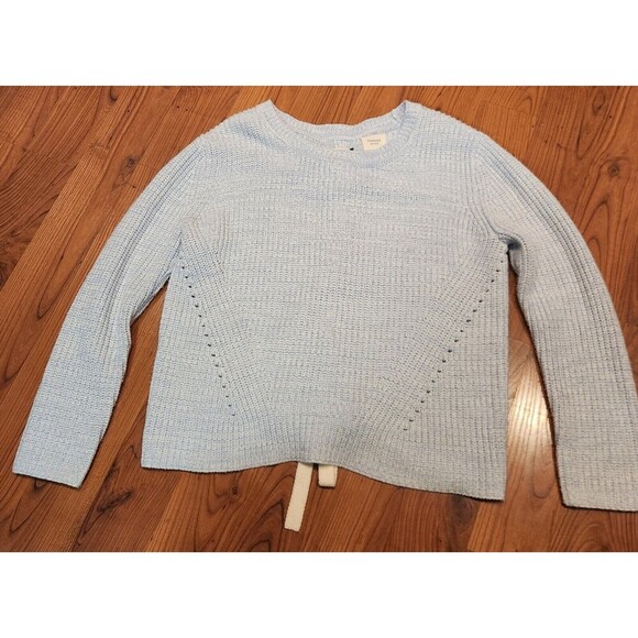 Harper Heritage Cable Knit Open Tie Back Sweater Sz S - Picture 4 of 11